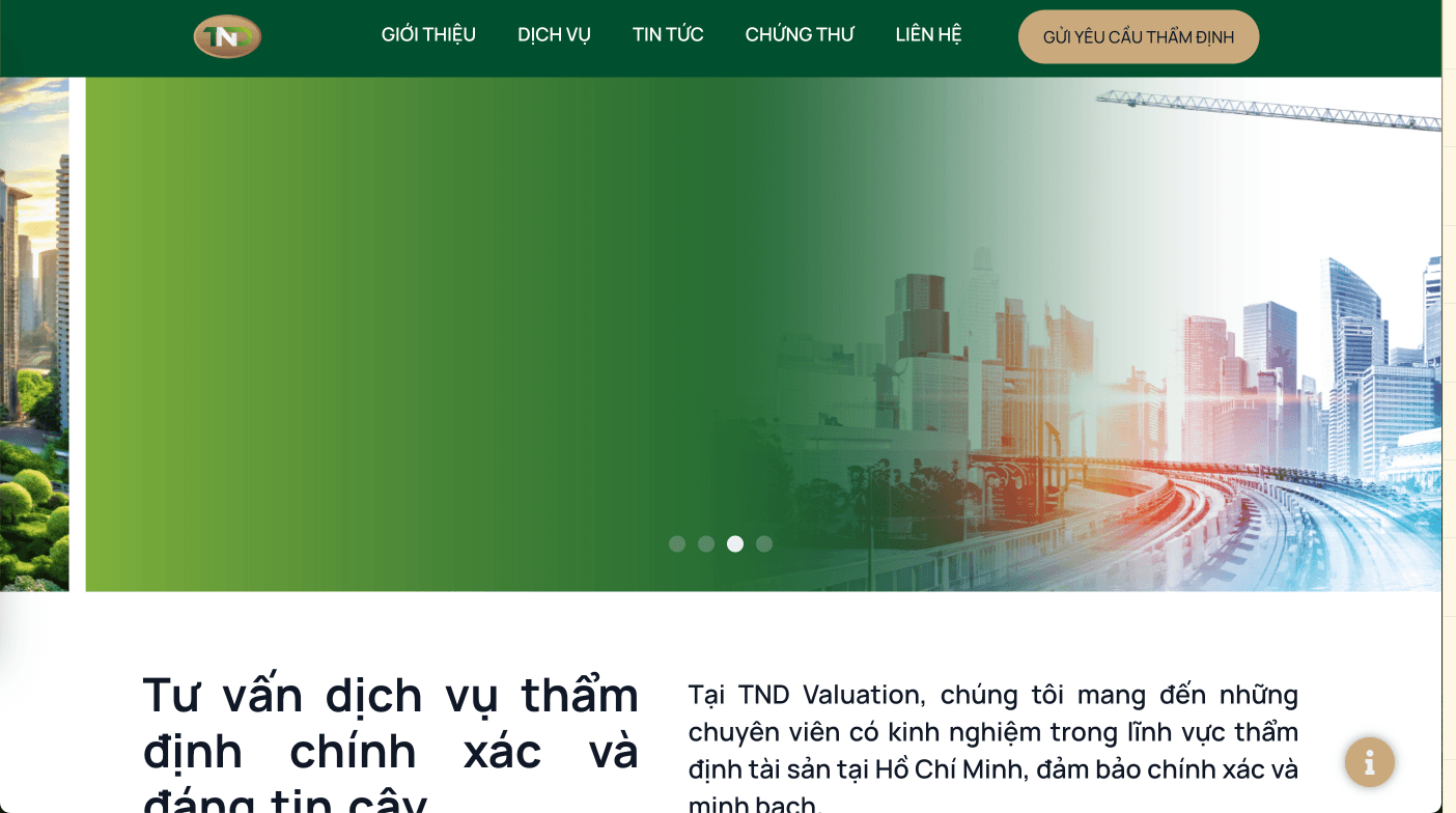 TND Valuation - Website Thẩm Định